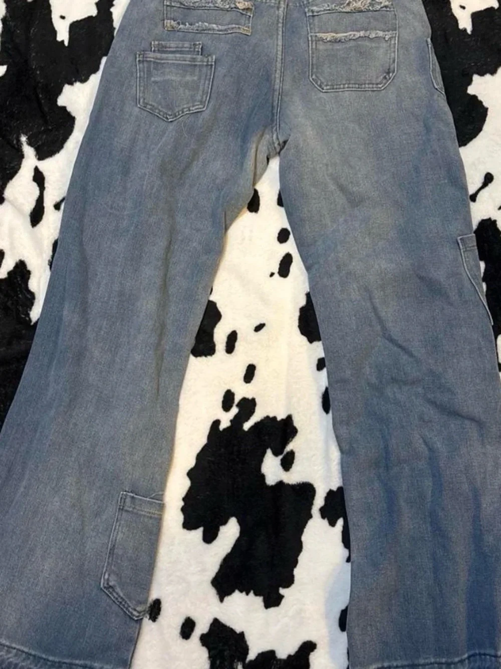 Women's Blue Star Patch Straight-Leg Jeans